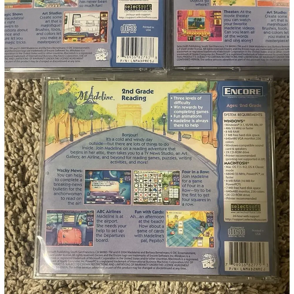 Vintage Madeline Classroom Companion Encore 2004 School Education New Set Of 3